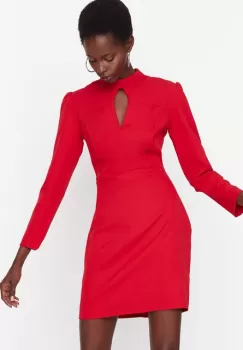 Rochie scurta rosie Destiny imagine