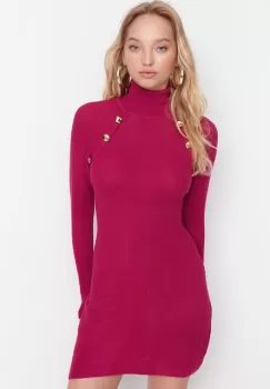 Rochie scurta rosie Larisa imagine