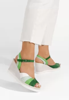 Sandale cu platforma piele Irvina V3 multicolore imagine