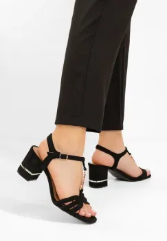 Sandale dama Chandra negre imagine