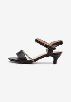 Sandale fete Sassy negre imagine