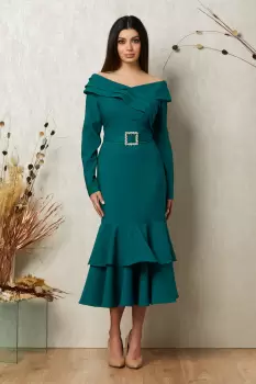 Rochie Adelinne Verde imagine