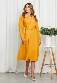 Rochie Adella Galben Mustar imagine