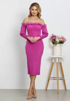Rochie Amalfi Fucsia imagine