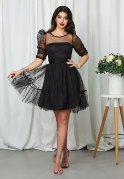 Rochie Baby Doll Neagra imagine