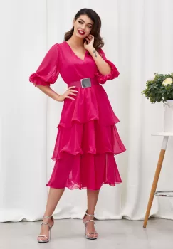 Rochie Camilla Fucsia imagine