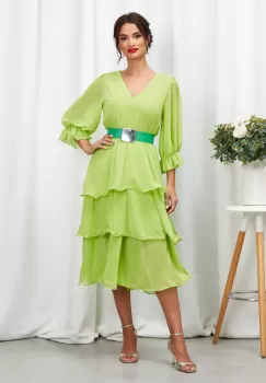 Rochie Camilla Verde Neon imagine