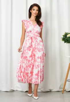 Rochie Carmen Roz Floral imagine