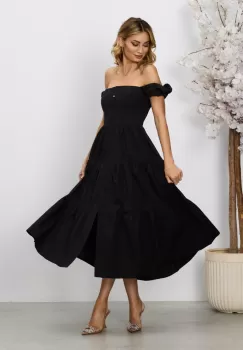 Rochie casual de vara Carlita Neagra imagine