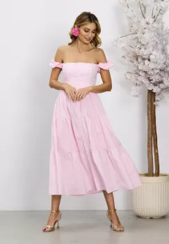 Rochie casual de vara Carlita Roz imagine