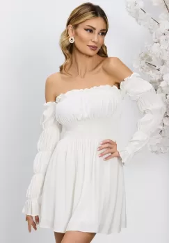 Rochie casual Tara Alba imagine