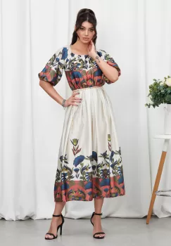 Rochie Daphne Albastru Floral imagine