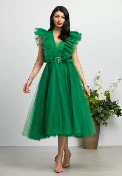 Rochie de ocazie Honey Verde imagine