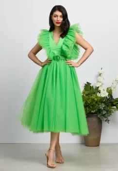 Rochie de ocazie Honey Verde Deschis imagine