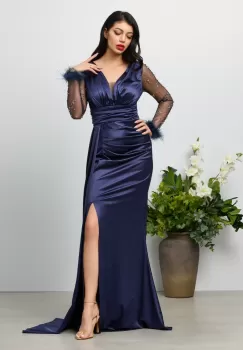 Rochie de ocazie Isaura Bleumarin imagine