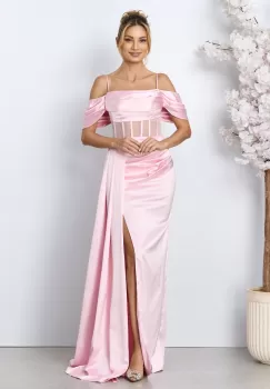 Rochie de ocazie Khalinda Roz imagine