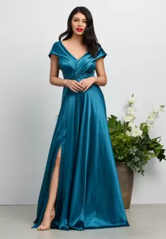 Rochie de ocazie Khalitheea Turcoaz imagine