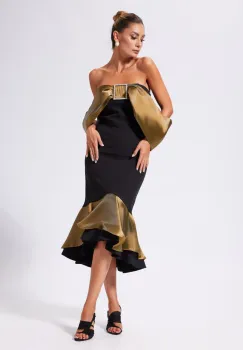 Rochie de ocazie Nailah Neagra imagine