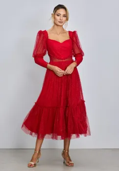 Rochie de ocazie Poeme Rosie imagine