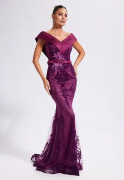 Rochie de ocazie premium Asefia Violet imagine