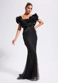 Rochie de ocazie premium Chanter Neagra imagine