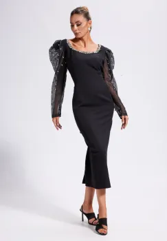 Rochie de ocazie premium Clarance Neagra imagine