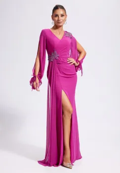 Rochie de ocazie premium Dessira Fucsia imagine