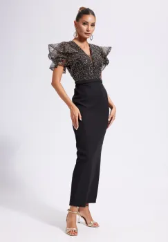 Rochie de ocazie premium Ekanta Neagra imagine