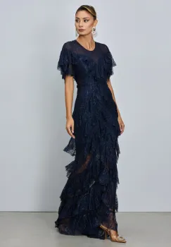 Rochie de ocazie premium Ianna Bleumarin imagine