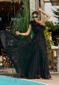 Rochie de ocazie premium Khristy Neagra imagine