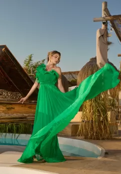 Rochie de ocazie premium Khristy Verde imagine