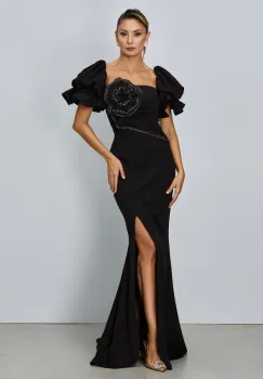 Rochie de ocazie premium Marlen Neagra imagine