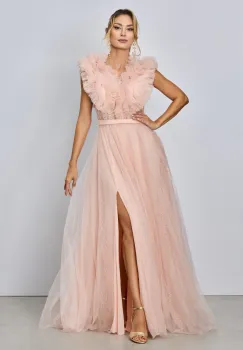 Rochie de ocazie premium Nairobi Peach imagine