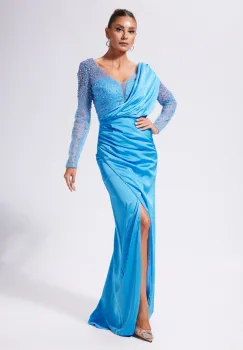 Rochie de ocazie premium Parma Bleu imagine
