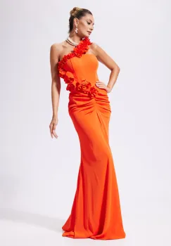Rochie de ocazie premium Queen Orange imagine