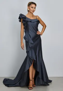 Rochie de ocazie premium Samantha Gri Petrol imagine