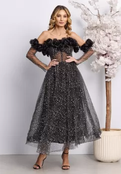 Rochie de ocazie premium Serafina Neagra imagine