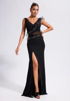 Rochie de ocazie premium Silance Neagra imagine