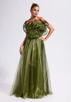 Rochie de ocazie premium Sophisticated Vernil imagine