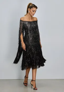 Rochie de ocazie premium Yadira Neagra imagine