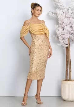 Rochie de ocazie Solle Nude imagine