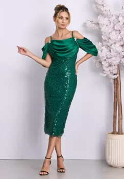 Rochie de ocazie Solle Verde imagine