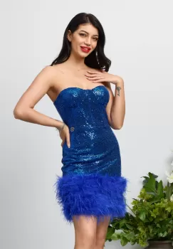 Rochie de ocazie Sorre Albastra imagine