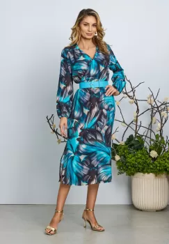 Rochie de zi Catrinel Albastra imagine