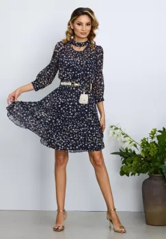 Rochie de zi Keira Bleumarin imagine