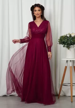 Rochie Dinasty Bordo imagine