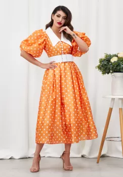 Rochie Dorothy Orange imagine