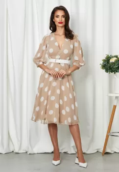 Rochie Dottie Crem imagine