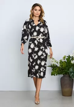 Rochie eleganta Ceren Bicolora imagine