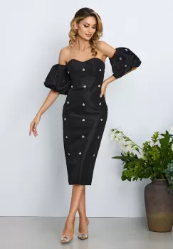 Rochie eleganta Daiana Neagra imagine